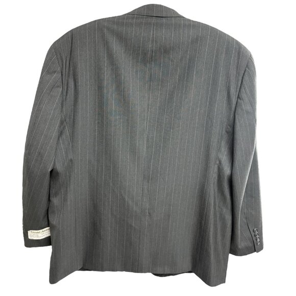 Gerald Austin of Bond St Gray Striped Single Breasted Blazer - Picture 4 of 7